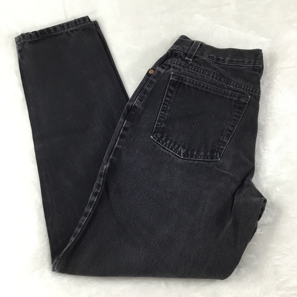 VINTAGE LEVIS 512 BLACK WASH DENIM JEANS 13 - Picture 3 of 9